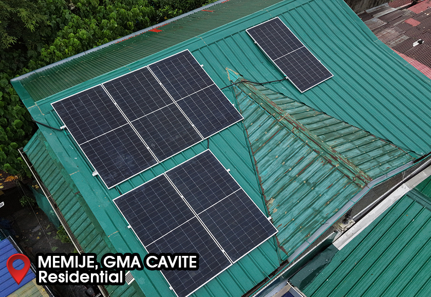 Finished residential solar project