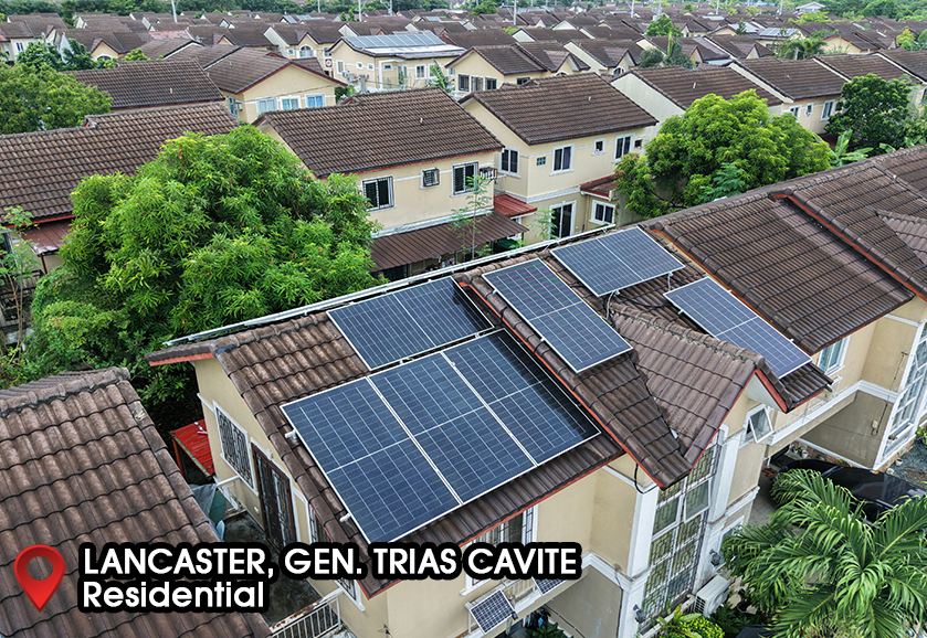 Finished residential solar project